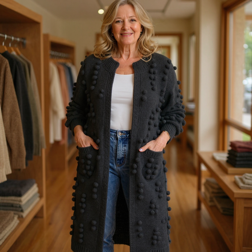 Kardigan Evelyn — Teksturowany Długi-15382394011973-Helena i Kasia Warszawa