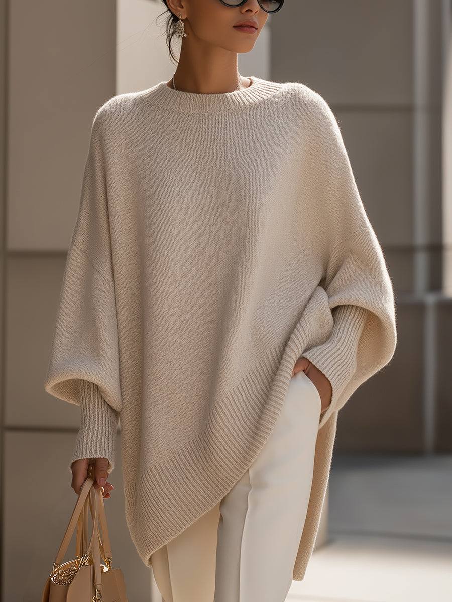Mandy – Bezwysiłkowa Elegancja Oversized Poncho-15374952235333-Helena i Kasia Warszawa