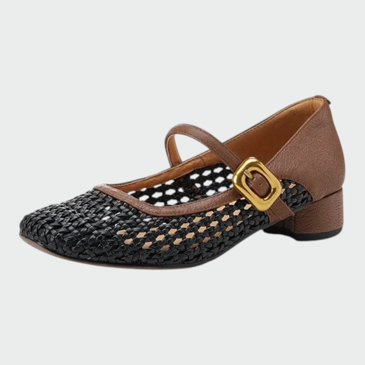 Jacqueline - Woven Buckle Mary Jane Shoes-15374136148293-Helena i Kasia Warszawa