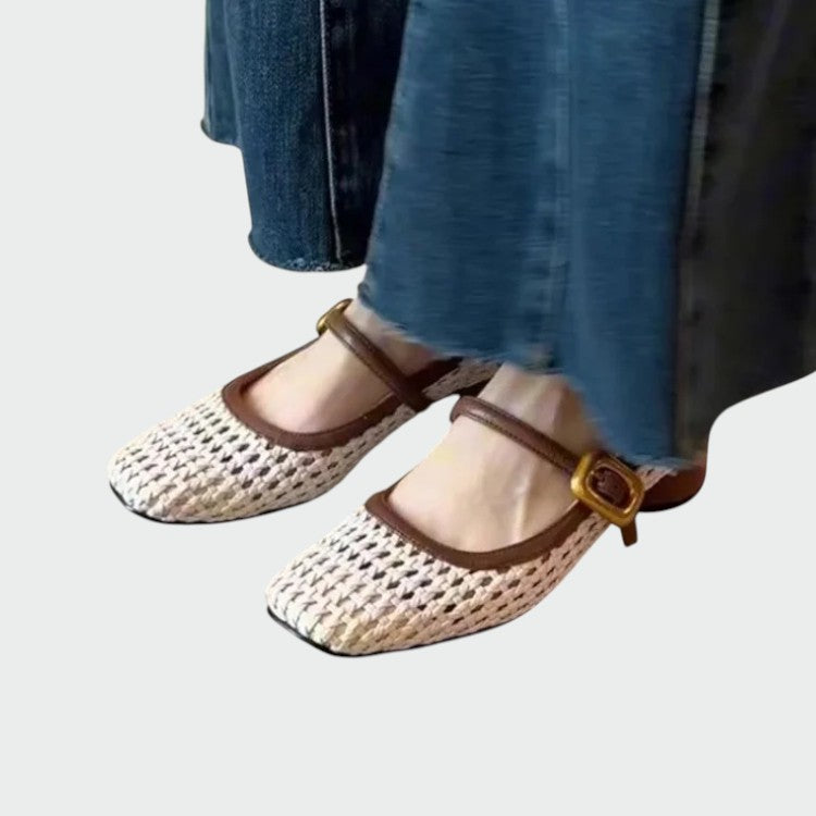 Jacqueline - Woven Buckle Mary Jane Shoes-15374136148293-Helena i Kasia Warszawa