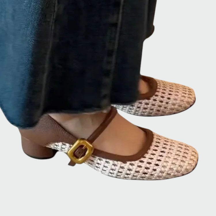 Jacqueline - Woven Buckle Mary Jane Shoes-15374136148293-Helena i Kasia Warszawa
