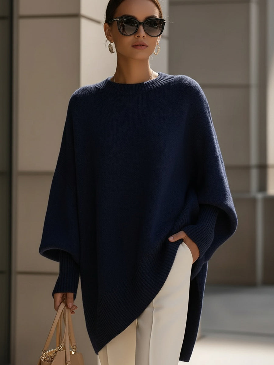 Mandy – Bezwysiłkowa Elegancja Oversized Poncho-15374952235333-Helena i Kasia Warszawa