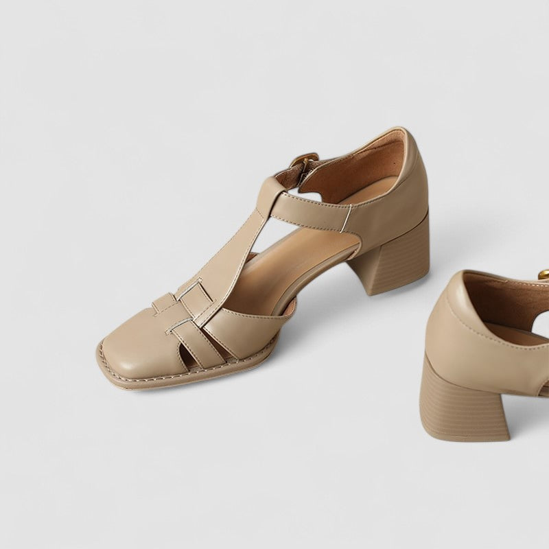 Scarlett – Ortopedyczne T-Strap Blokowe Obcasy-15374136181061-Helena i Kasia Warszawa