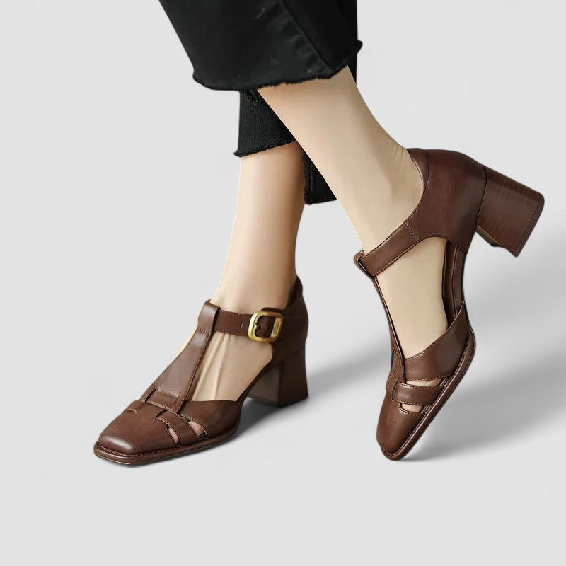 Scarlett – Ortopedyczne T-Strap Blokowe Obcasy-15374136181061-Helena i Kasia Warszawa