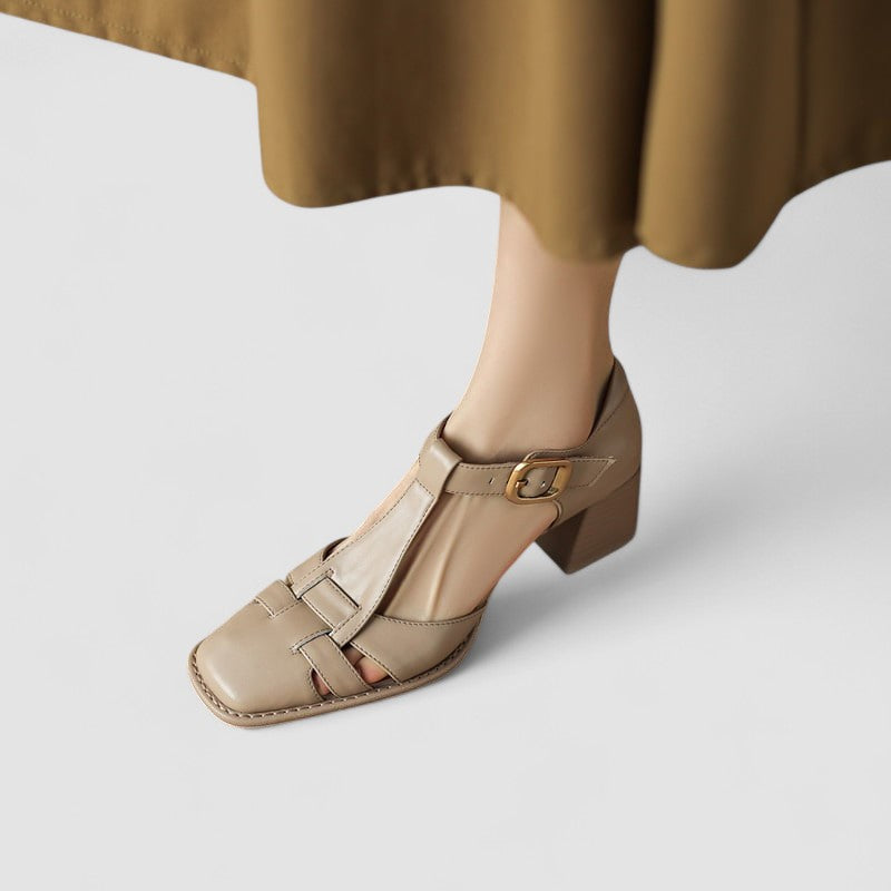 Scarlett – Ortopedyczne T-Strap Blokowe Obcasy-15374136181061-Helena i Kasia Warszawa