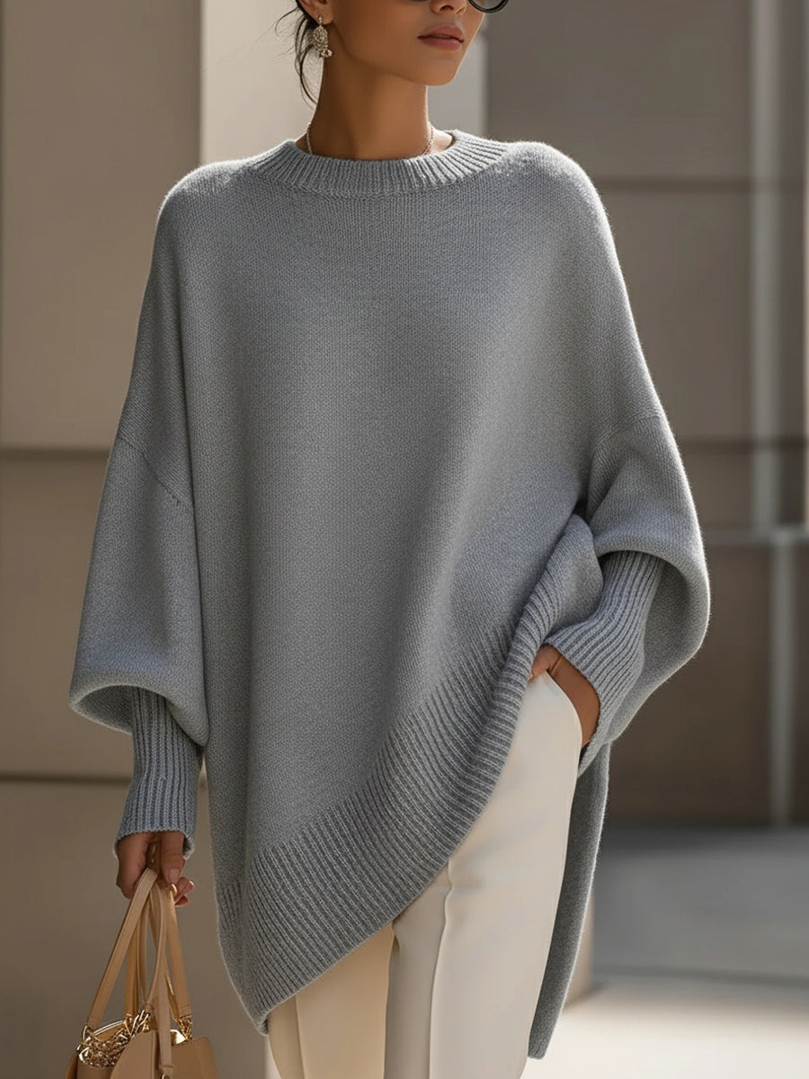 Mandy – Bezwysiłkowa Elegancja Oversized Poncho-15374952235333-Helena i Kasia Warszawa