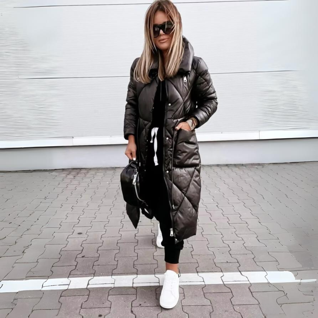 Charlene - Luksusowy Długi Puchacz Pikowany-15374046265669-Helena i Kasia Warszawa