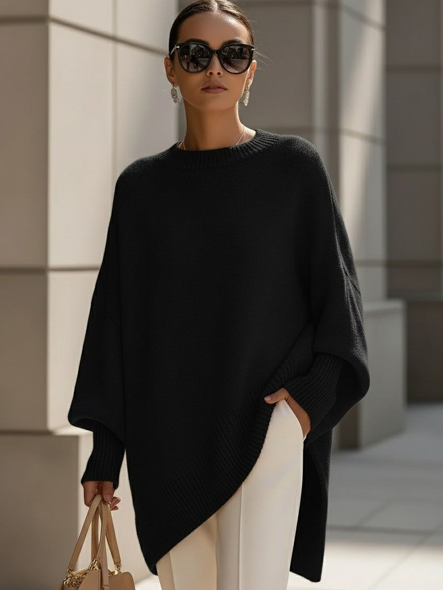 Mandy – Bezwysiłkowa Elegancja Oversized Poncho-15374952235333-Helena i Kasia Warszawa