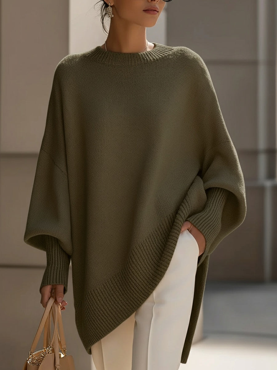 Mandy – Bezwysiłkowa Elegancja Oversized Poncho-15374952235333-Helena i Kasia Warszawa