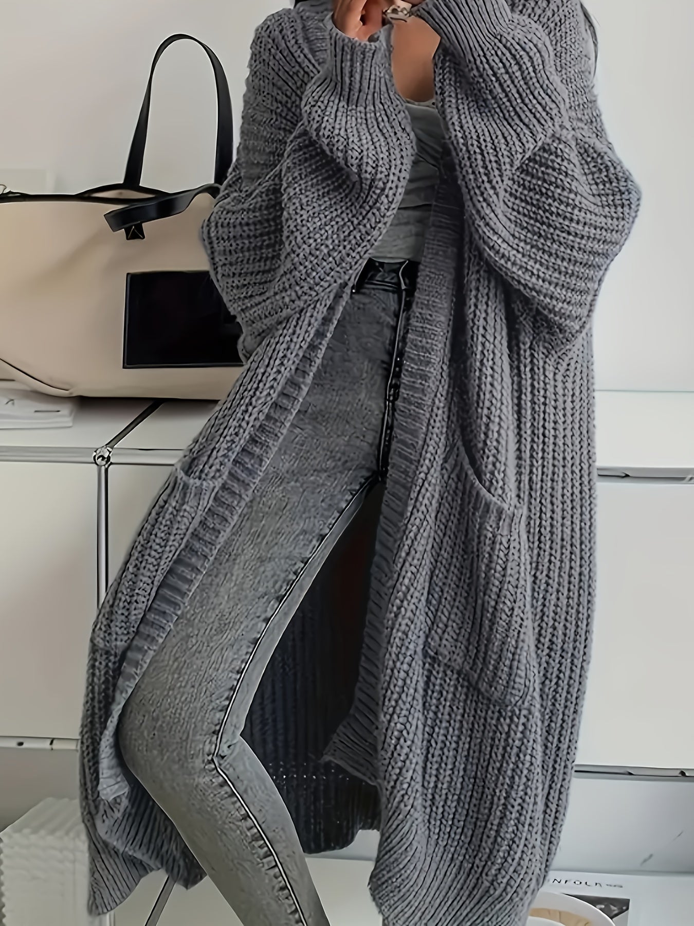 Alice - Przytulny Kardigan Longline-15374251295045-Helena i Kasia Warszawa