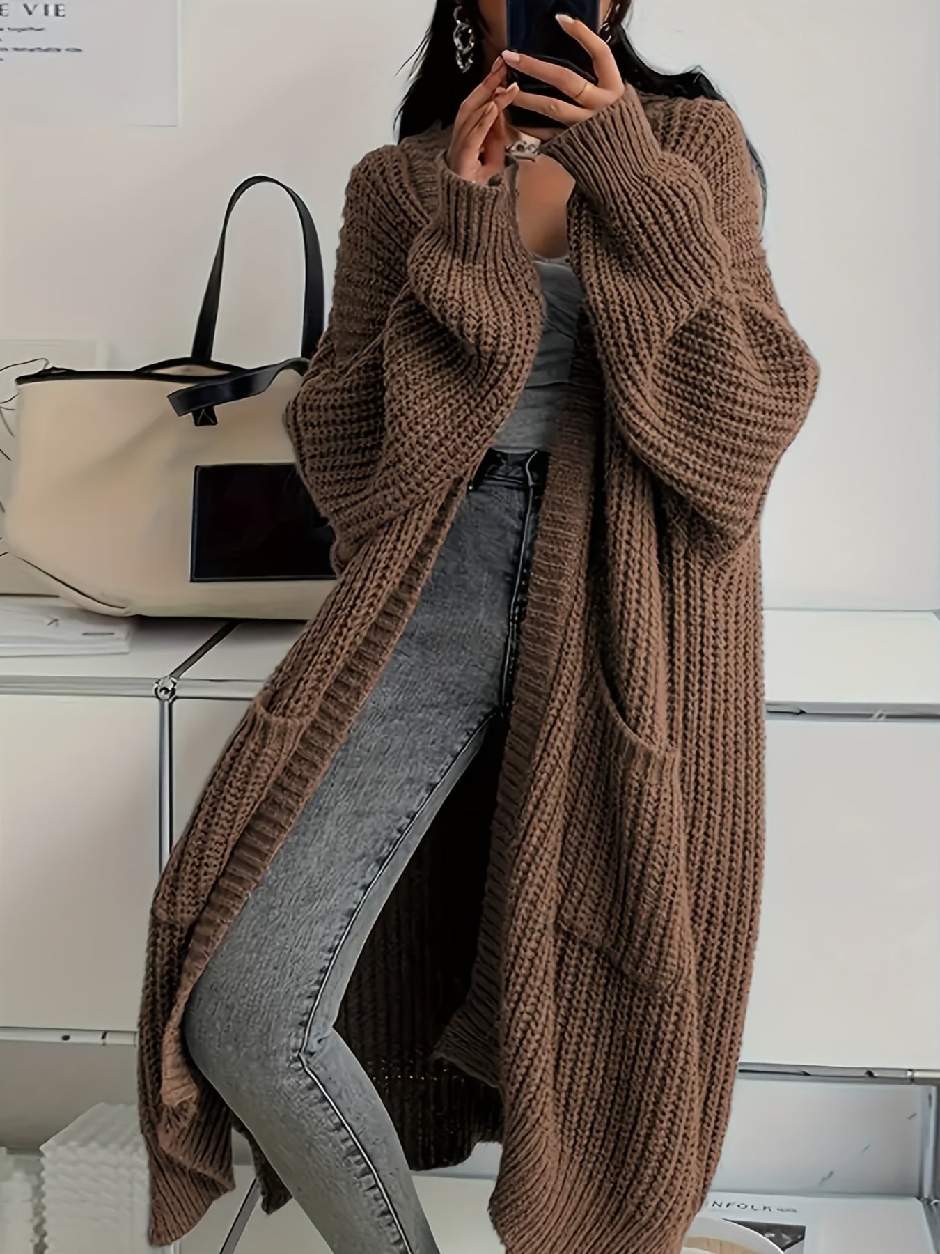 Alice - Przytulny Kardigan Longline-15374251295045-Helena i Kasia Warszawa