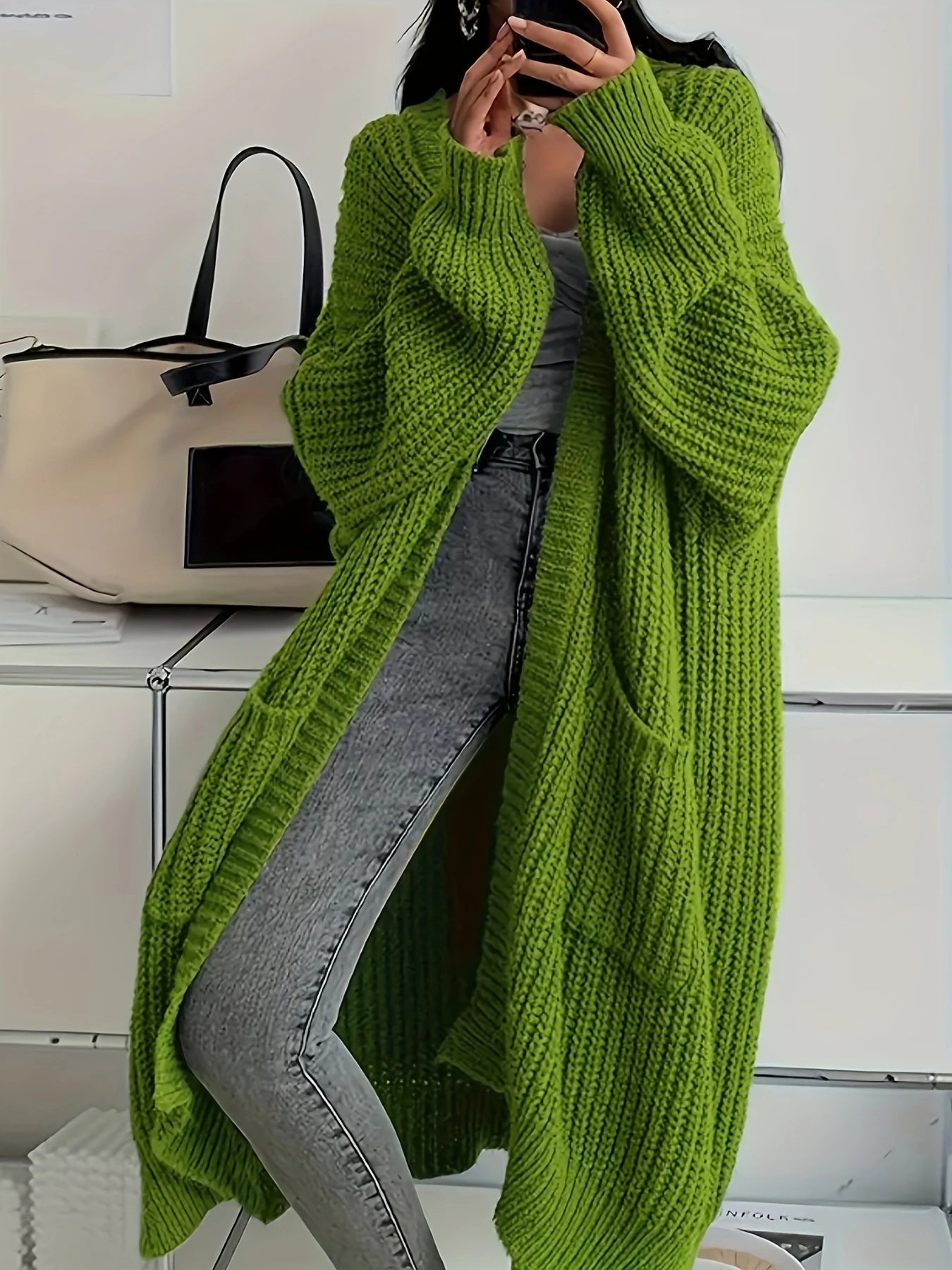 Alice - Przytulny Kardigan Longline-15374251295045-Helena i Kasia Warszawa