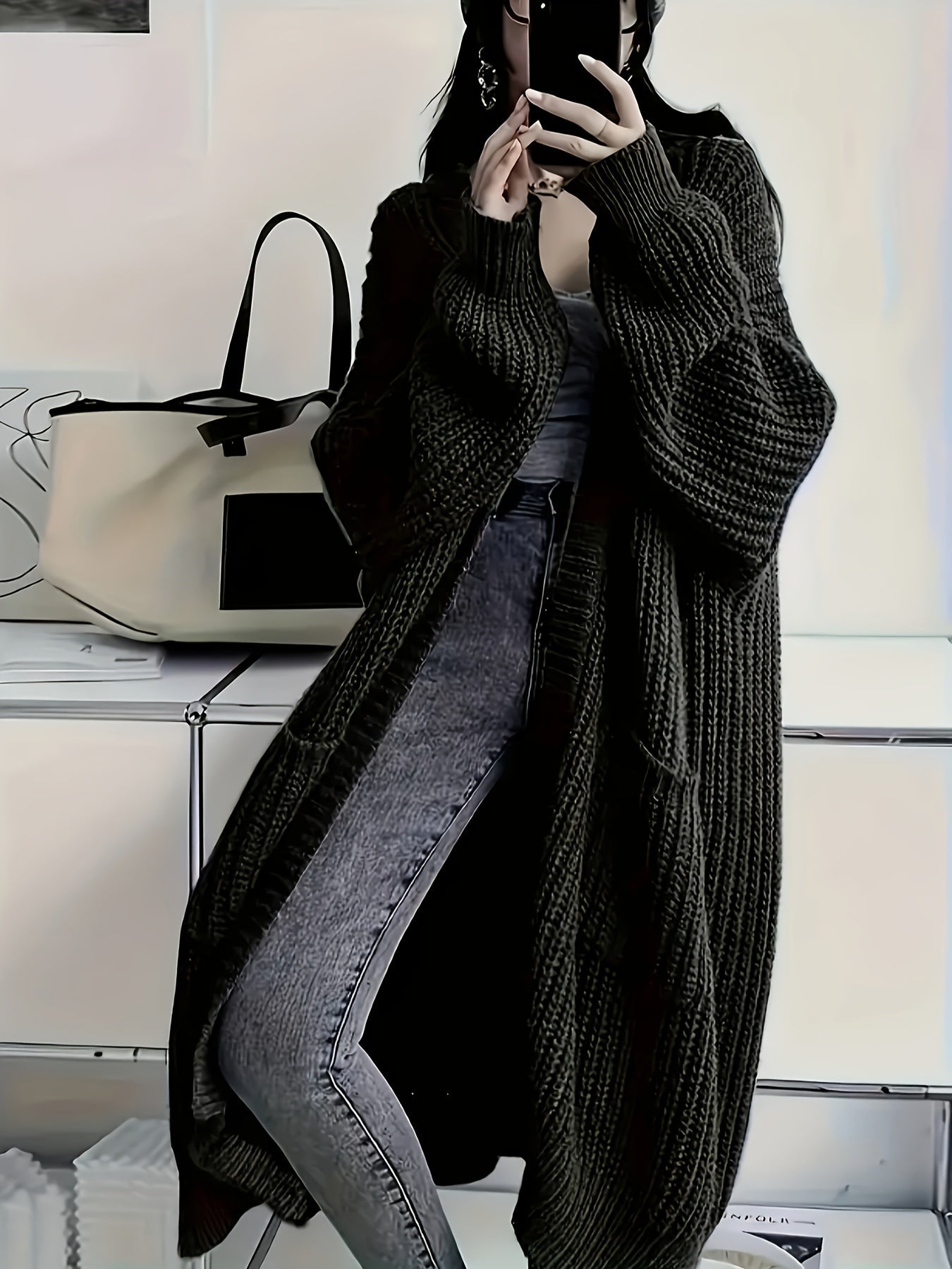 Alice - Przytulny Kardigan Longline-15374251295045-Helena i Kasia Warszawa