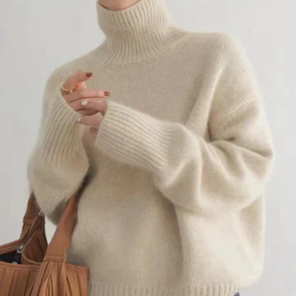 Amaya - Luksusowy Sweter z Kaszmiru z Golfem-15374250017093-Helena i Kasia Warszawa