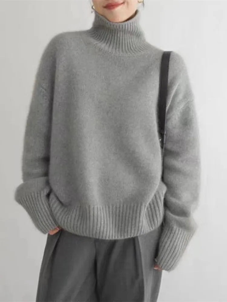 Amaya - Luksusowy Sweter z Kaszmiru z Golfem-15374250017093-Helena i Kasia Warszawa