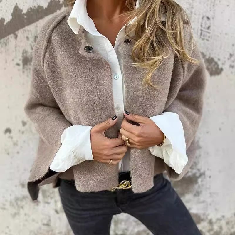Amber - Kardigan z eleganckimi, rozszerzanymi rękawami-15365420187973-Helena i Kasia Warszawa