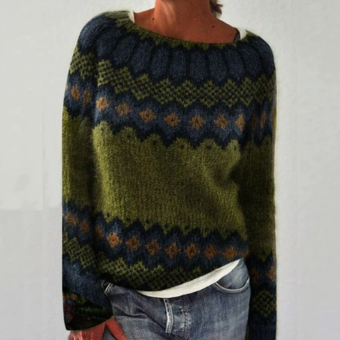 Anita - Przytulny Retro Sweter-15365361664325-Helena i Kasia Warszawa