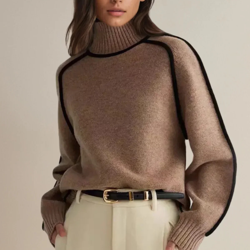 Donna - Elegancki sweter z golfem-15374249591109-Helena i Kasia Warszawa