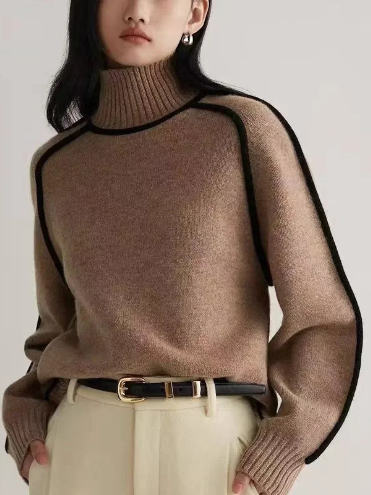 Donna - Elegancki sweter z golfem-15374249591109-Helena i Kasia Warszawa