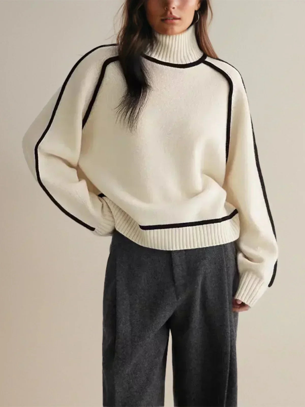 Donna - Elegancki sweter z golfem-15374249591109-Helena i Kasia Warszawa