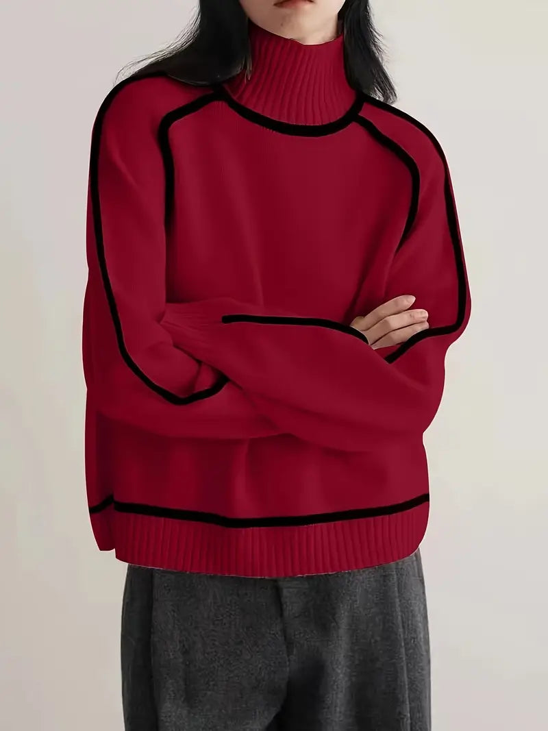 Donna - Elegancki sweter z golfem-15374249591109-Helena i Kasia Warszawa