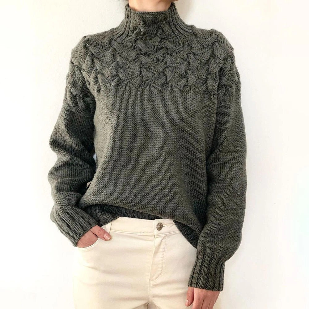 Elena - Ciepły Sweter z Golfem-15374250410309-Helena i Kasia Warszawa