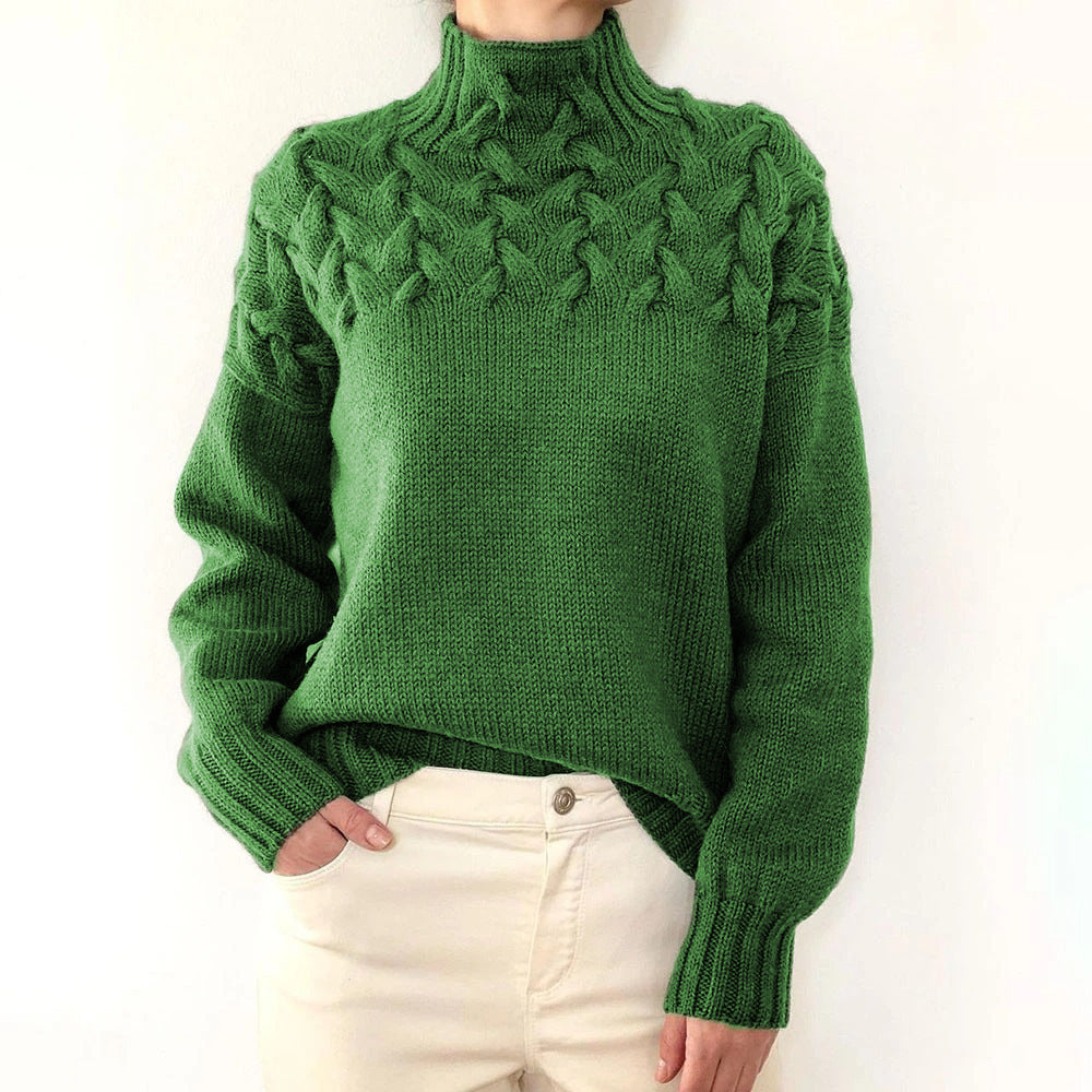 Elena - Ciepły Sweter z Golfem-15374250410309-Helena i Kasia Warszawa