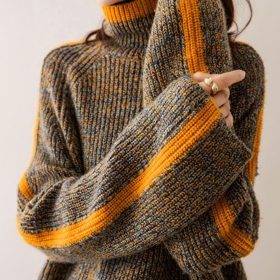 Emily - Herringbone Luxe Turtleneck-15374251229509-Helena i Kasia Warszawa