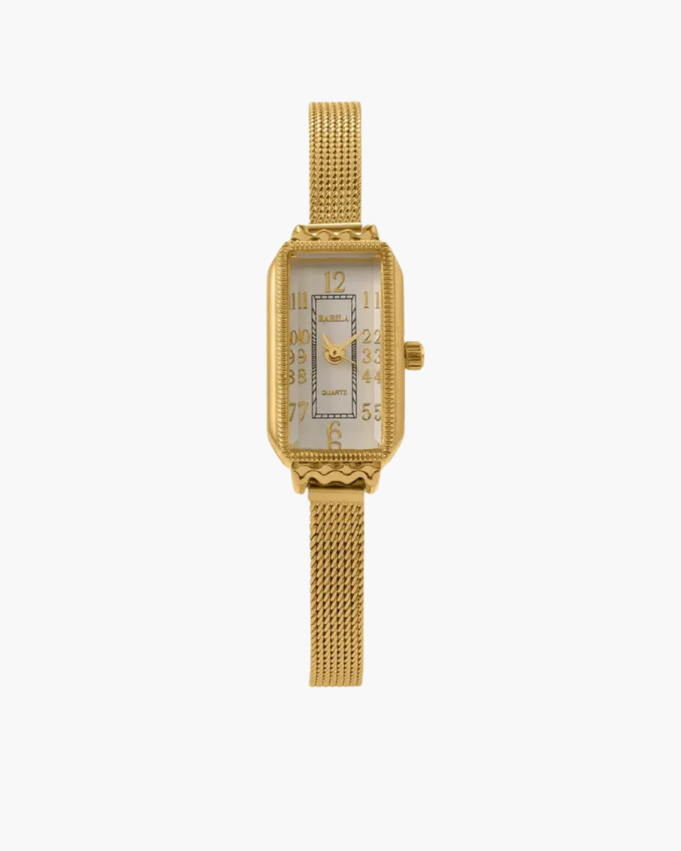 Fleur – Zegarek zainspirowany stylem vintage – Bransoleta siatkowa-15216224698693-Helena i Kasia Warszawa