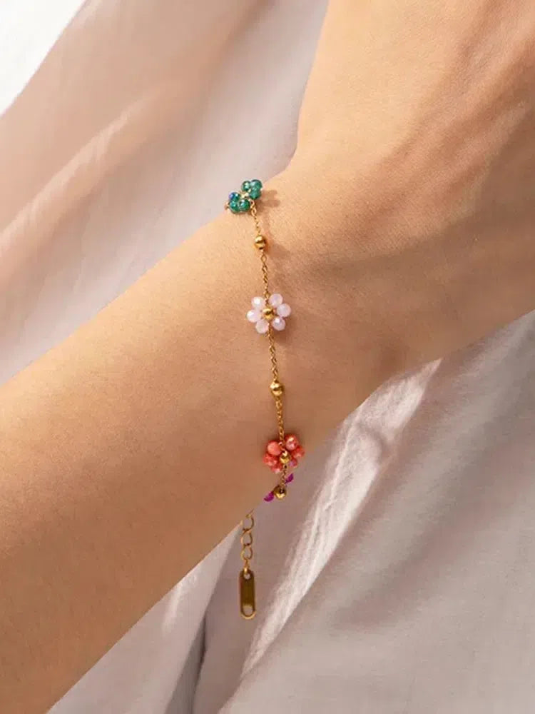 Florella – Ręcznie wykonane kwiatowe koraliki – Bransoletka charms-15216213229893-Helena i Kasia Warszawa