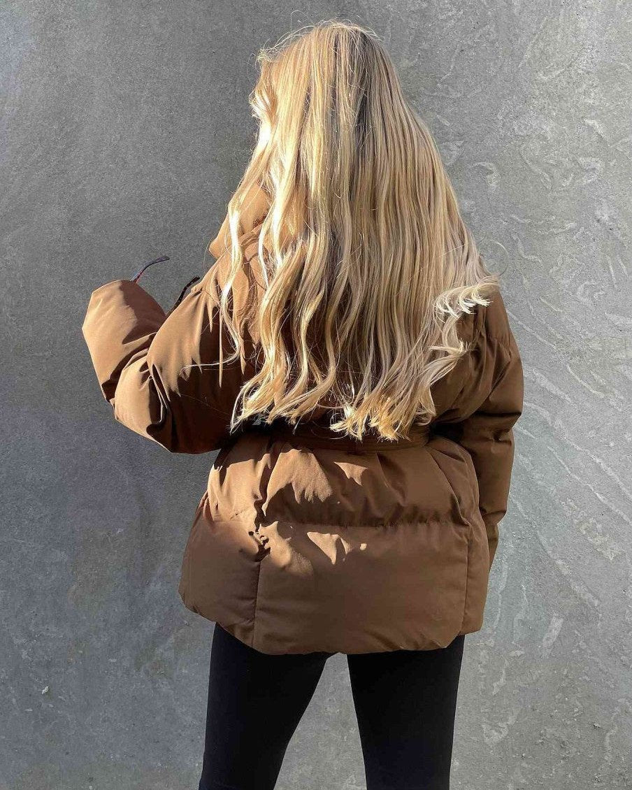 Harrington - Pikowany Zimowy Płaszcz Damski-15365256053061-Helena i Kasia Warszawa
