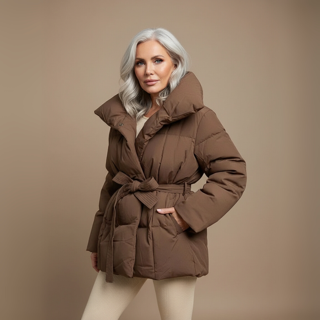 Harrington - Pikowany Zimowy Płaszcz Damski-15365256053061-Helena i Kasia Warszawa