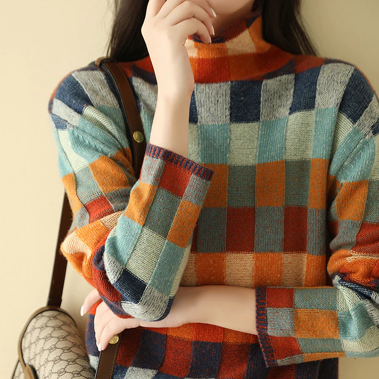 Isla - Przytulny Retro Sweter-15374250279237-Helena i Kasia Warszawa