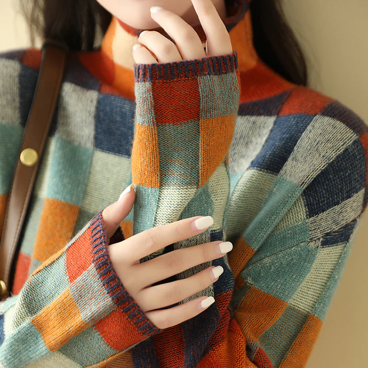 Isla - Przytulny Retro Sweter-15374250279237-Helena i Kasia Warszawa