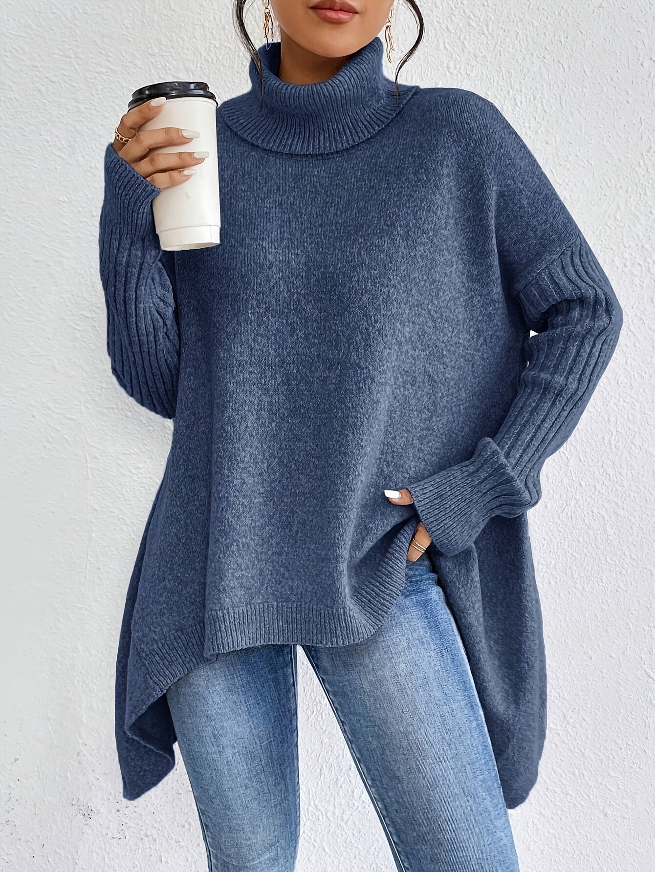 Isla - Oversized Sweter z Golfem-15374251360581-Helena i Kasia Warszawa