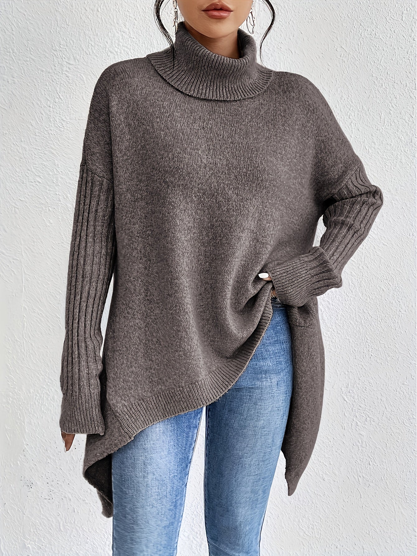 Isla - Oversized Sweter z Golfem-15374251360581-Helena i Kasia Warszawa
