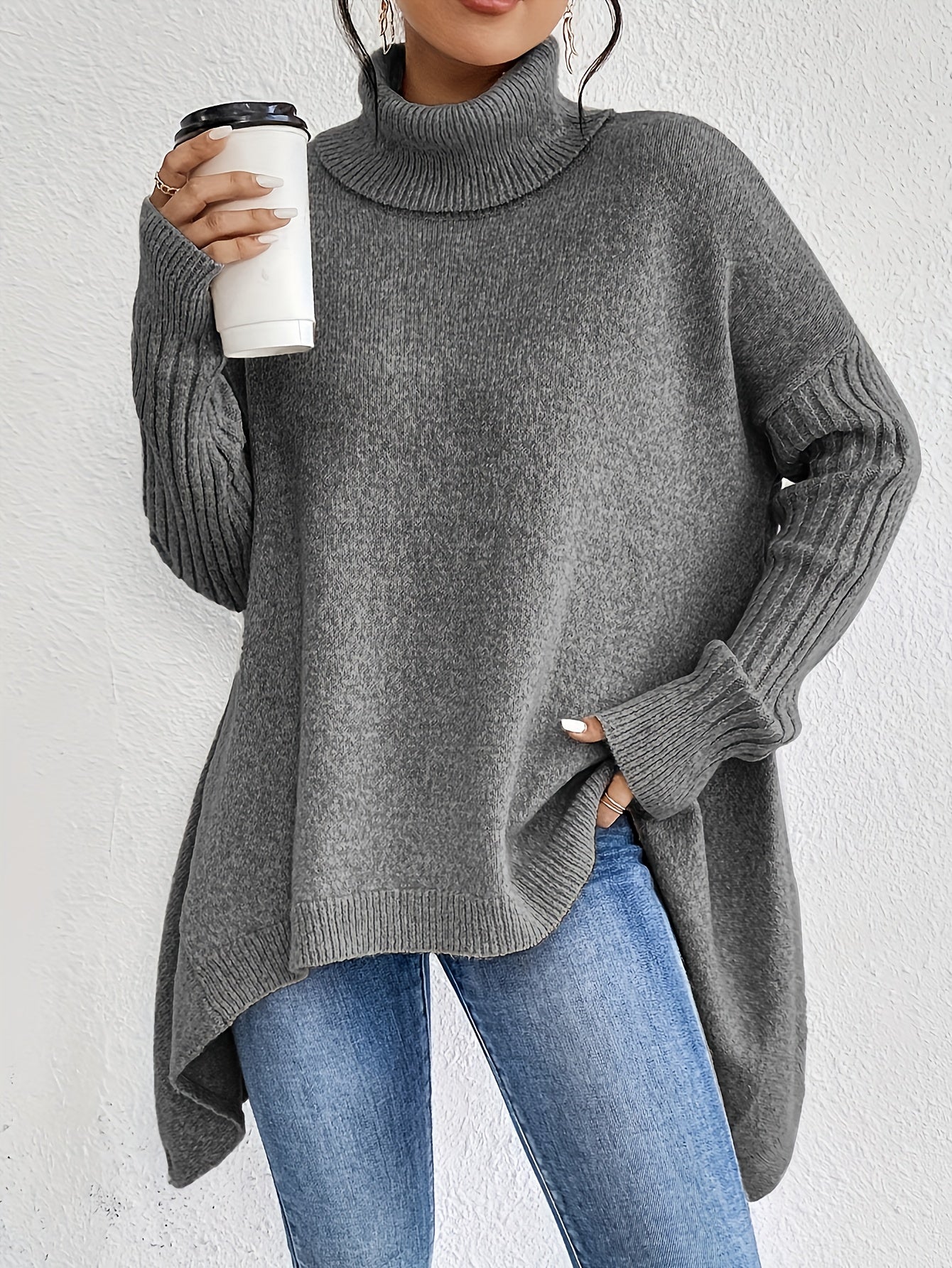 Isla - Oversized Sweter z Golfem-15374251360581-Helena i Kasia Warszawa