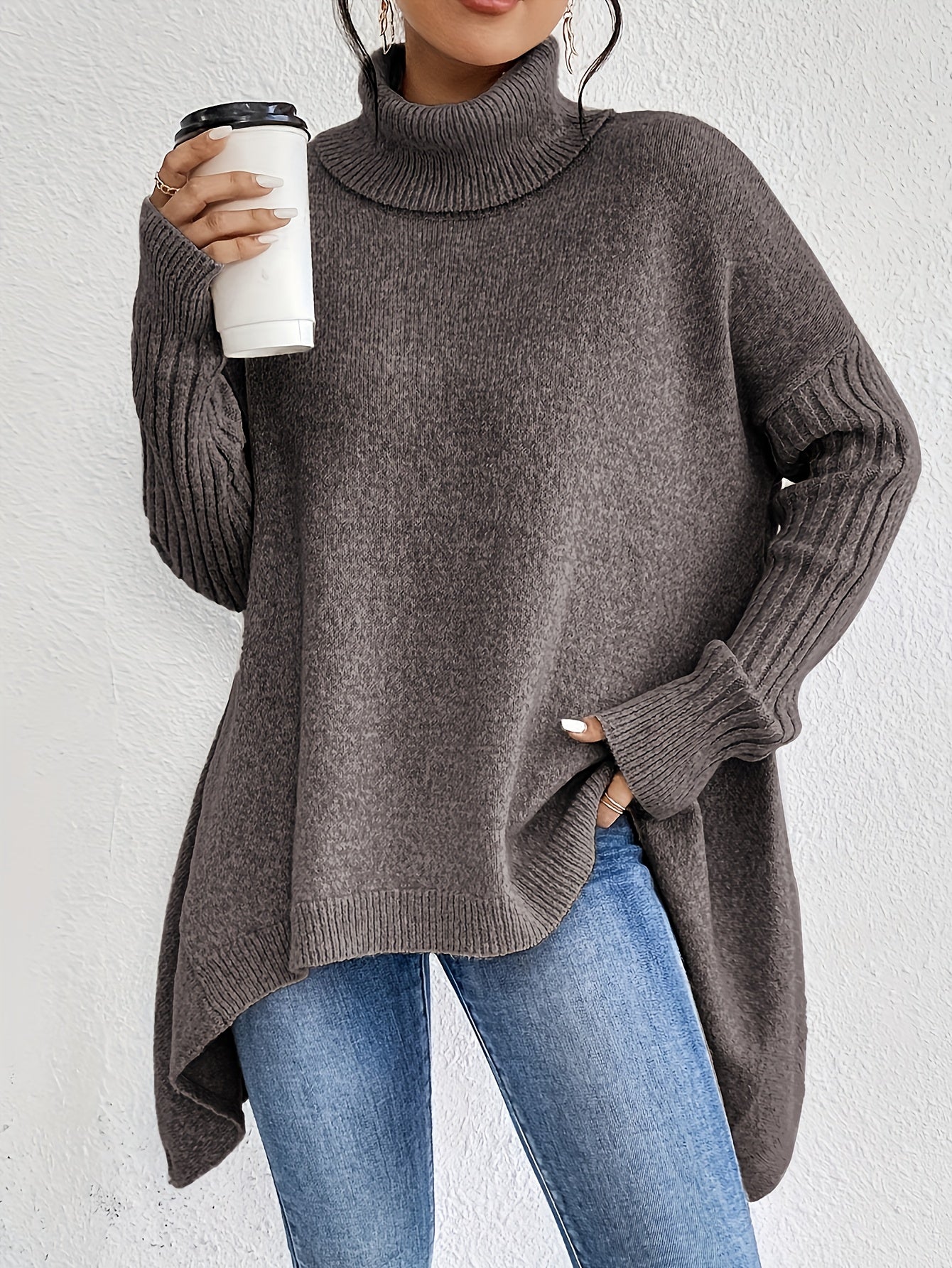 Isla - Oversized Sweter z Golfem-15374251360581-Helena i Kasia Warszawa