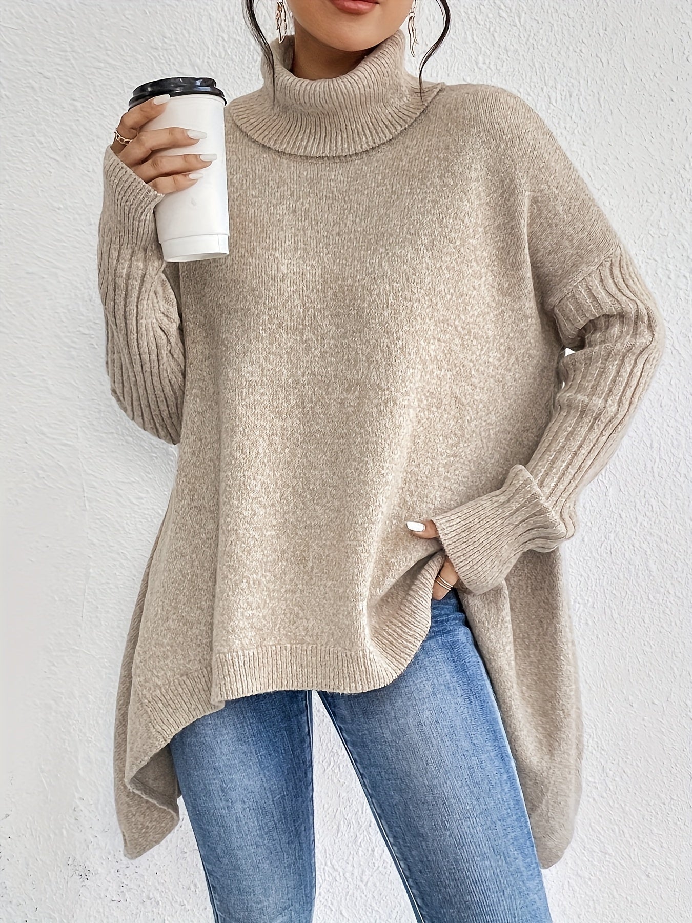Isla - Oversized Sweter z Golfem-15374251360581-Helena i Kasia Warszawa