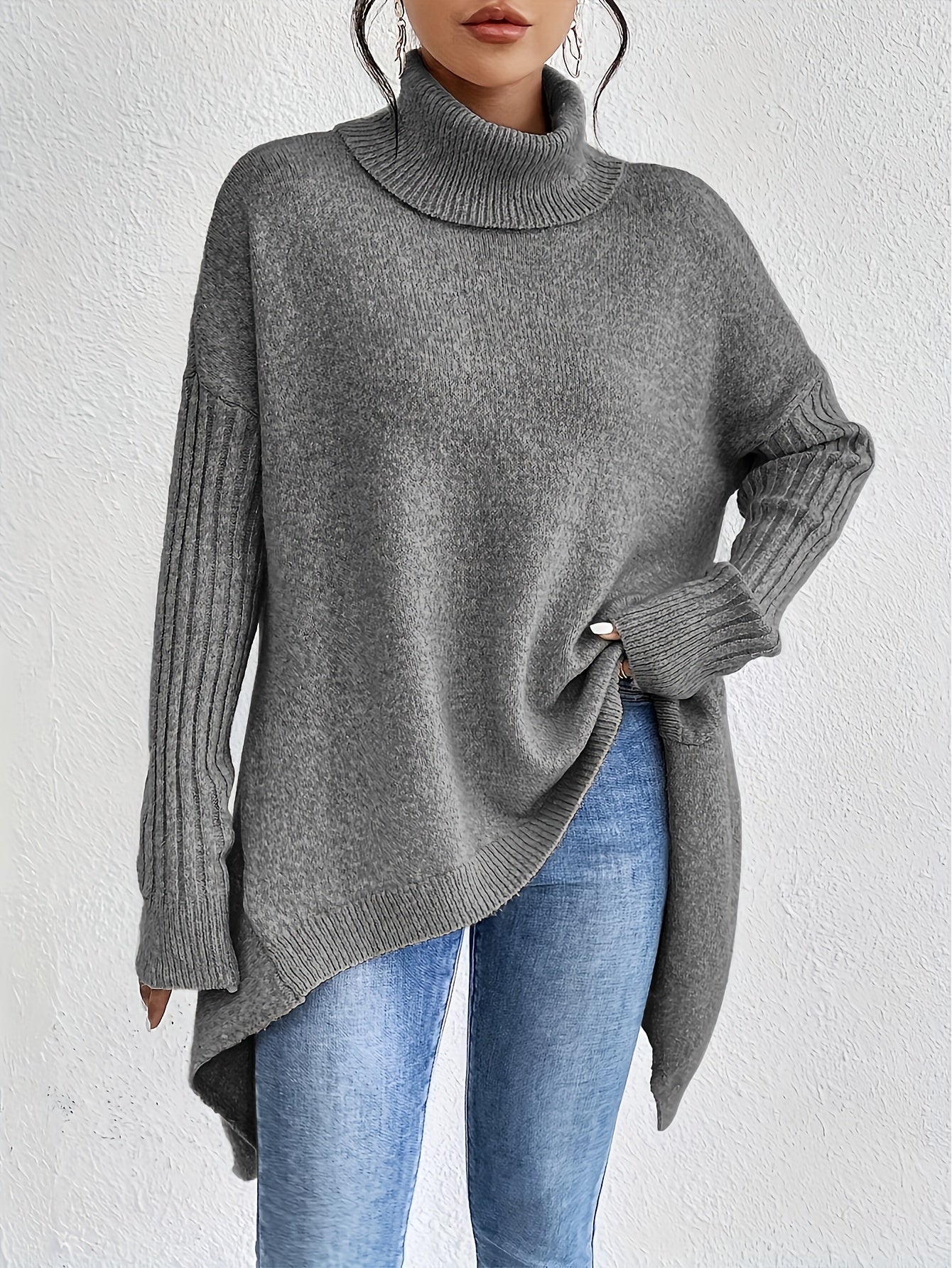 Isla - Oversized Sweter z Golfem-15374251360581-Helena i Kasia Warszawa