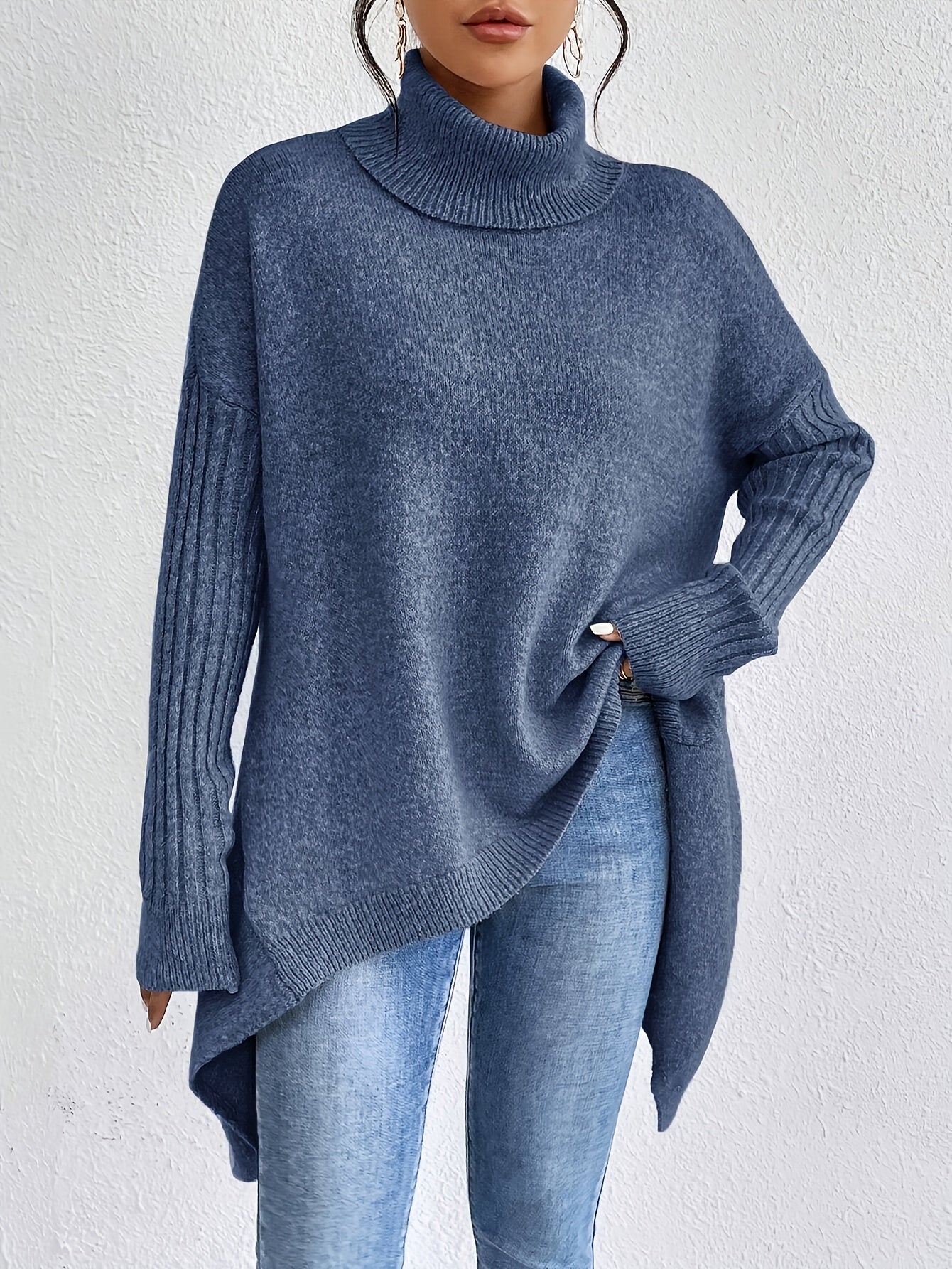 Isla - Oversized Sweter z Golfem-15374251360581-Helena i Kasia Warszawa
