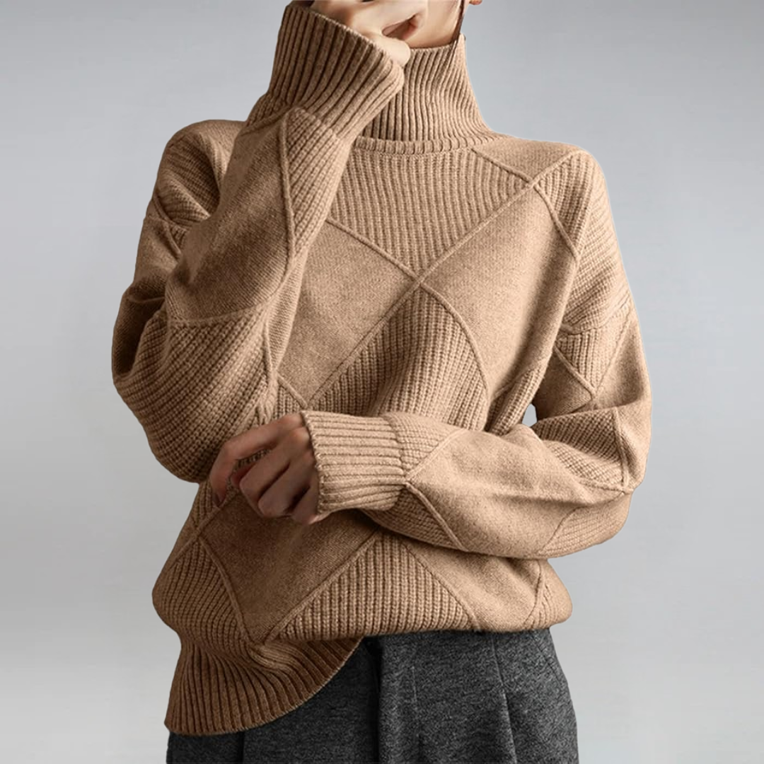 Lauren - Luksusowy sweter z kaszmiru z golfem-15374249656645-Helena i Kasia Warszawa