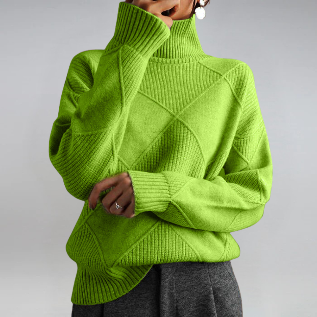 Lauren - Luksusowy sweter z kaszmiru z golfem-15374249656645-Helena i Kasia Warszawa