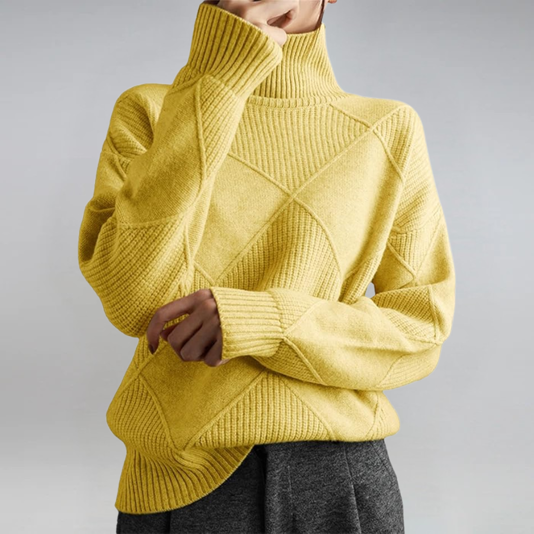 Lauren - Luksusowy sweter z kaszmiru z golfem-15374249656645-Helena i Kasia Warszawa