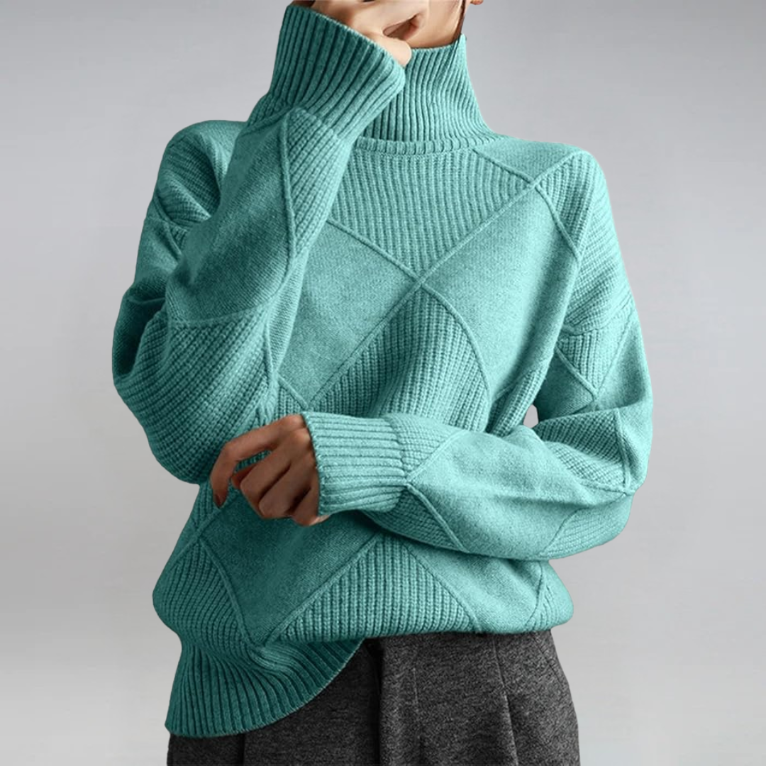 Lauren - Luksusowy sweter z kaszmiru z golfem-15374249656645-Helena i Kasia Warszawa