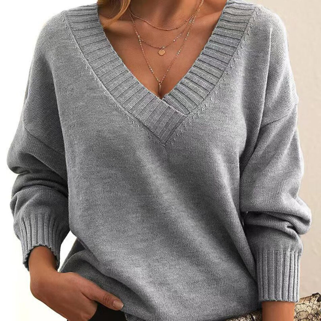 Sweter Marjorie — Elegancki dekolt w serek-15382439756101-Helena i Kasia Warszawa