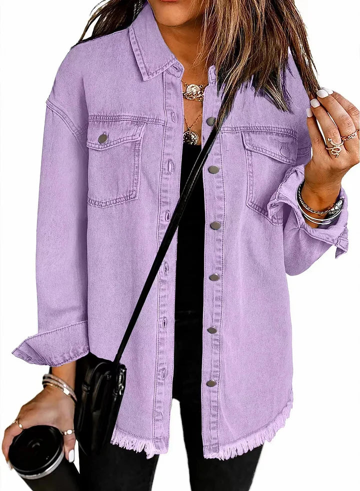Marlowe - Kurtka Koszulowa w Rozmiarze Oversize-15365421269317-Helena i Kasia Warszawa