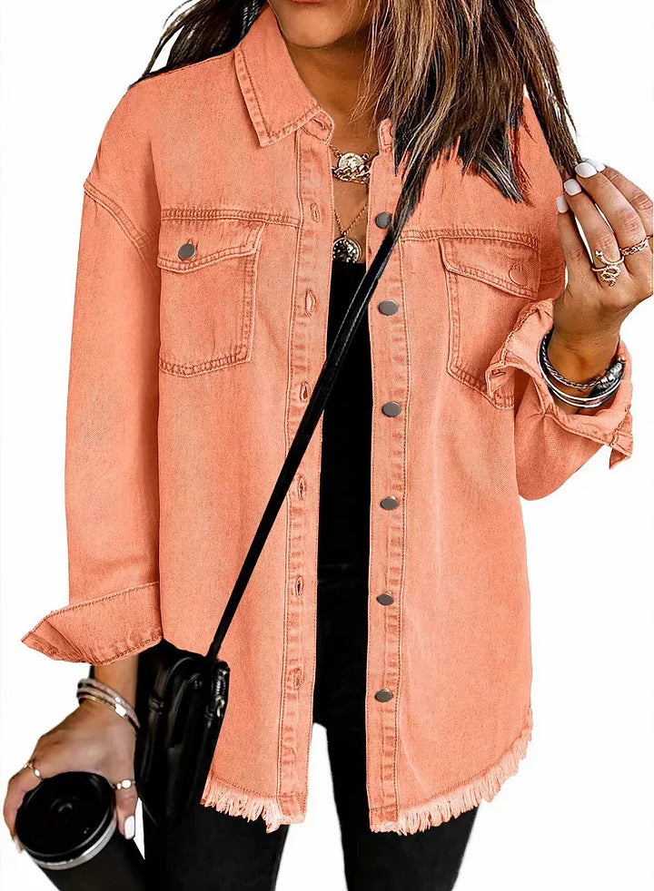 Marlowe - Kurtka Koszulowa w Rozmiarze Oversize-15365421269317-Helena i Kasia Warszawa