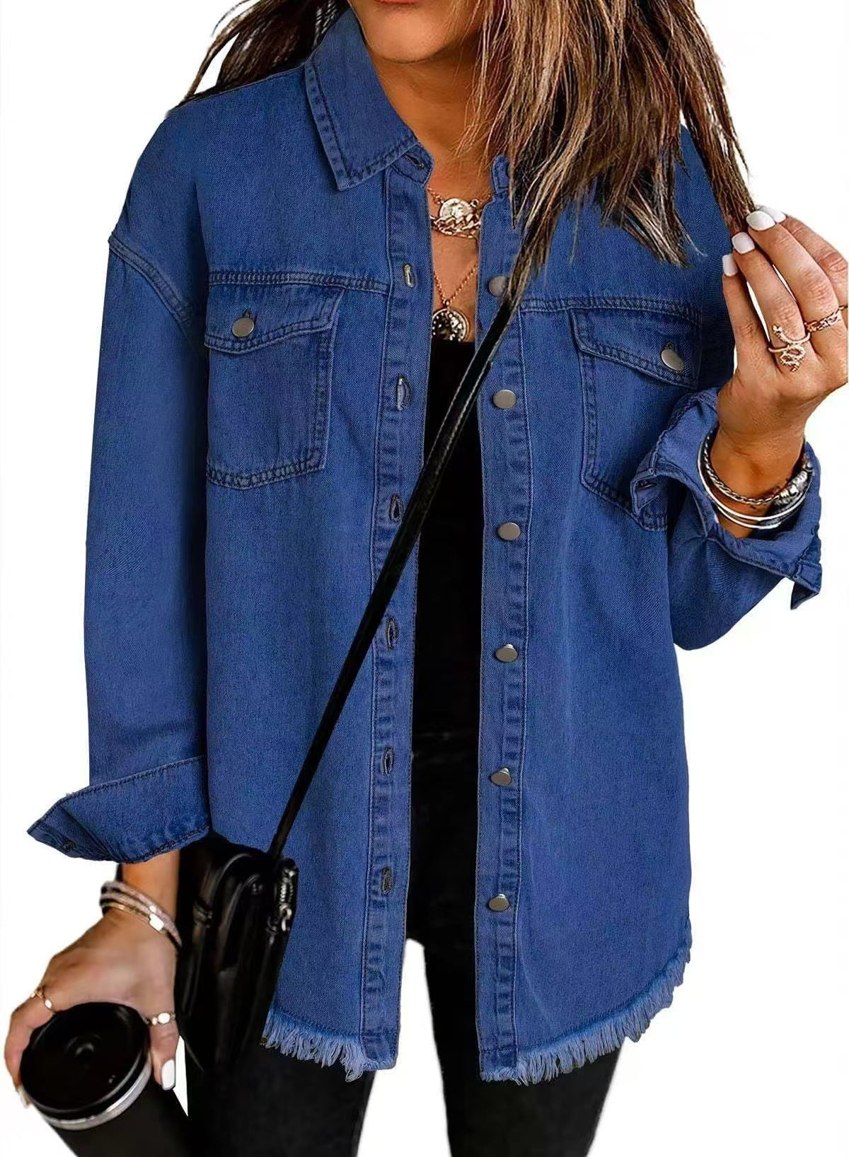 Marlowe - Kurtka Koszulowa w Rozmiarze Oversize-15365421269317-Helena i Kasia Warszawa