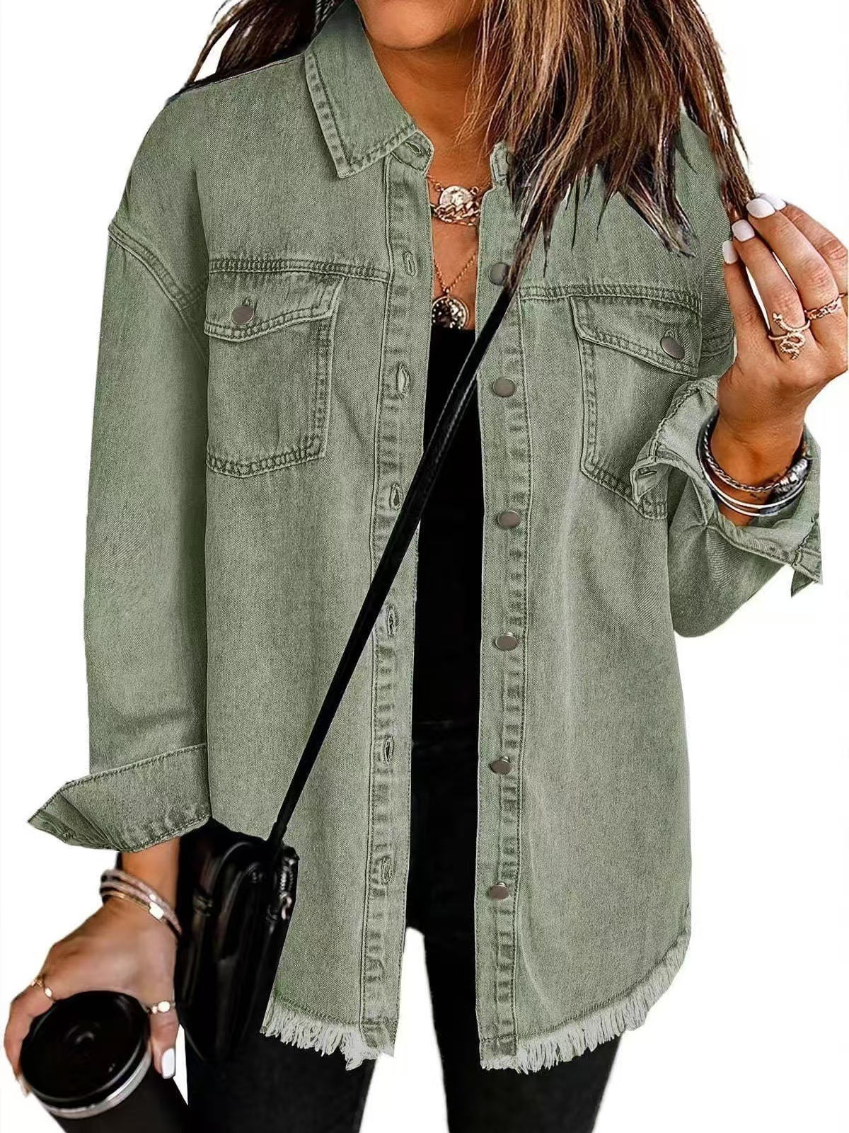 Marlowe - Kurtka Koszulowa w Rozmiarze Oversize-15365421269317-Helena i Kasia Warszawa